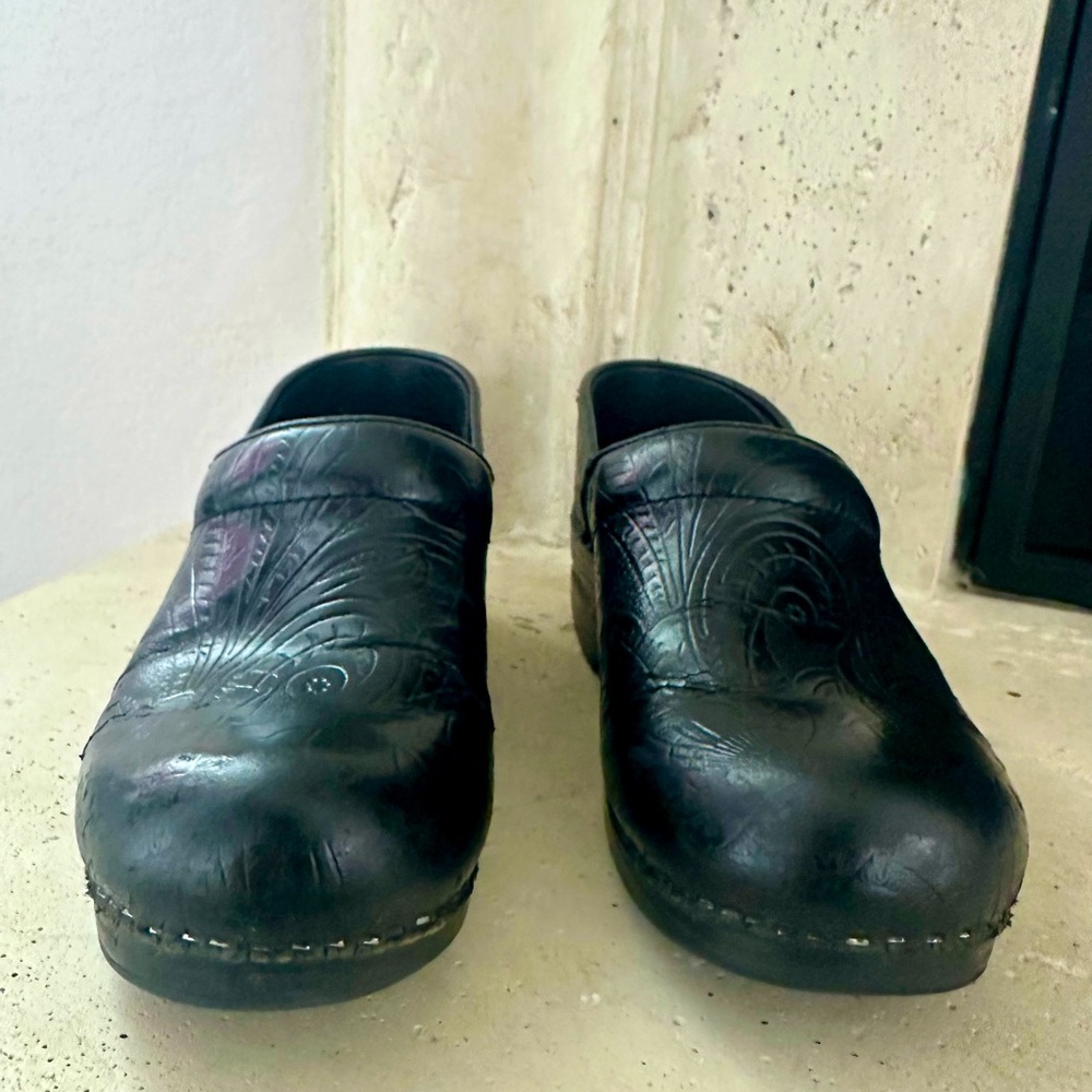 Dansko Professional Black Tooled Clog - image 2